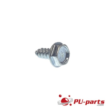 #6 x 3/8" Unslotted Hex Head Screw zinc plated