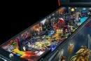 Linke Seite der Dungeons & Dragons Flipper Art Blades mit handgezeichnetem Kunstwerk