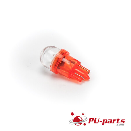 Ablaze Premium #555 wedge base LED with clear dome Red