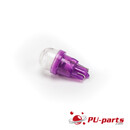 Ablaze Premium #555 wedge base LED with clear dome Purple