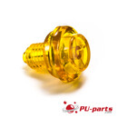 Flipper Knopf (Transparent) - 1-1/8 Schaft Transparent gelb