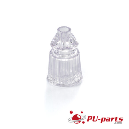 03-8319 Single Star Post 1-1/16" Transparent clear