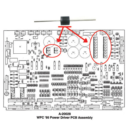 WPC95  Gleichrichter Diode (P600G 6A 400 PIV)