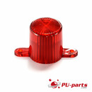 Plastic Flasher Dome With Screw Tabs Red