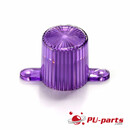 Plastic Flasher Dome With Screw Tabs Purple