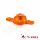 Plastic Mini Flasher Dome With Screw Tabs Orange