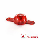Plastic Mini Flasher Dome With Screw Tabs Red