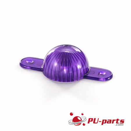 Plastic Mini Flasher Dome With Screw Tabs Purple