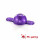 Mini Flasher Dome aus Plastik Lila