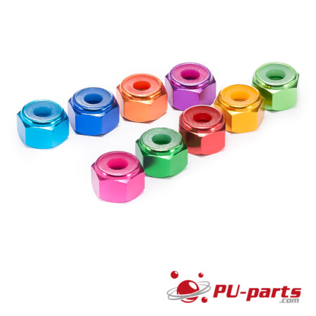 #8-32 Colored Anodized Lock Nut