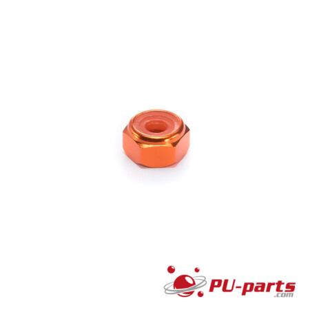 #6-32 Colored Anodized Lock Nut Orange