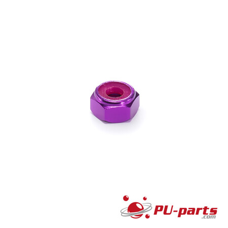 #6-32 Colored Anodized Lock Nut Purple