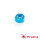 #8-32 farbig eloxierte Sicherungsmutter Hellblau