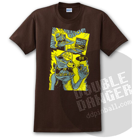 Kevin Saunders Pinball Attack T-Shirt L