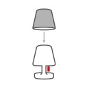 Cooper Cappie für fatboy LED-Tischlampe Wizard dunkelblau
