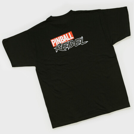 T-Shirt Pinball Rebel / Schwarz M