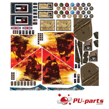 Pirates of the Caribbean Playfield Decal Set