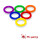PerfectPlay Silikon Ring 1" I.D. Blau