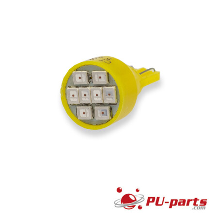 5 V 8-SMD #906 Wedge Base Flasher LED Yellow