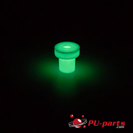 T-Rubber Silicone Mini Post 3/8x3/8" Glow-In-The-Dark