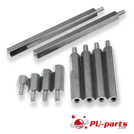 #6-32 Hex Spacer with male and female thread 1/4 x 1-5/16