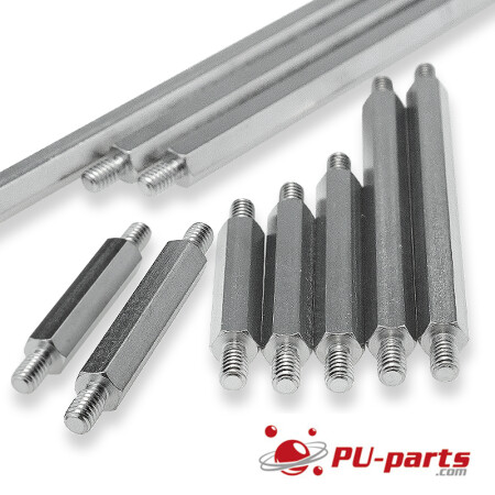 #8-32 Hex Spacer mit beidseitigem Außengewinde