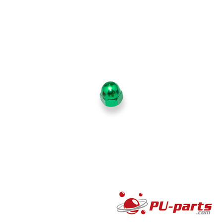 #6-32 Colored Anodized Acorn Nut Light Green