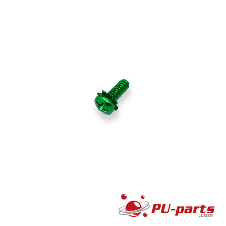 #6-32 x 3/8" Colored Anodized Pan Head SEM Sheet Metal Screw Green