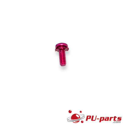 #6-32 x 3/8" farbig eloxierte SEM Blechschraube mit Linsenkopf Pink