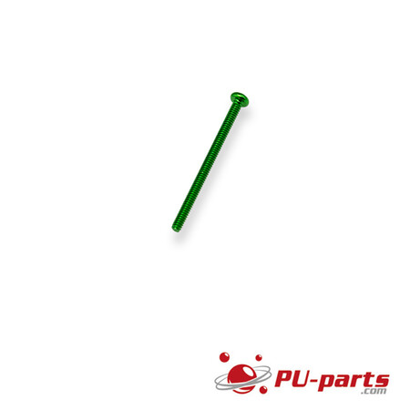 #6-32 x 2 Colored Anodized Pan Head Screw Light Green