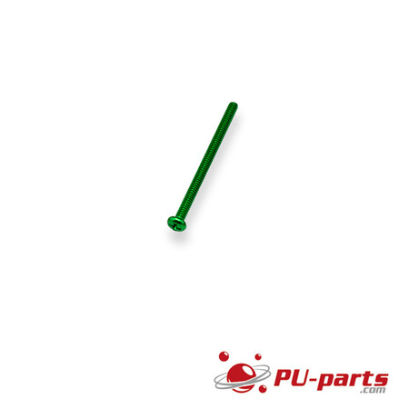#6-32 x 2 Colored Anodized Pan Head Screw Green
