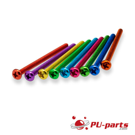 #6-32 x 2 Colored Anodized Pan Head Screw Blue