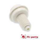 Flipper Knopf (undurchsichtig) - 1-3/8" Schaft Weiß