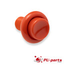 Cabinet Flipper Button - 1-3/8 Shaft (opaque) Red