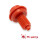Flipper Knopf (undurchsichtig) - 1-3/8" Schaft Rot