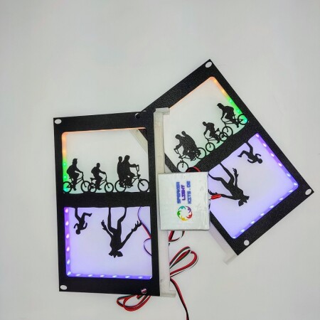 Lautsprecher Beleuchtungs-Kit  "Silhouette" Spike 2 eckig Stranger Things