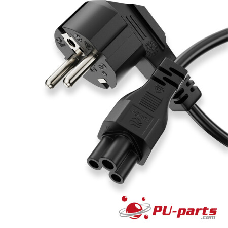 Cold Appliance Connection Cable, Safety plug 90° to IEC socket C5, 2m